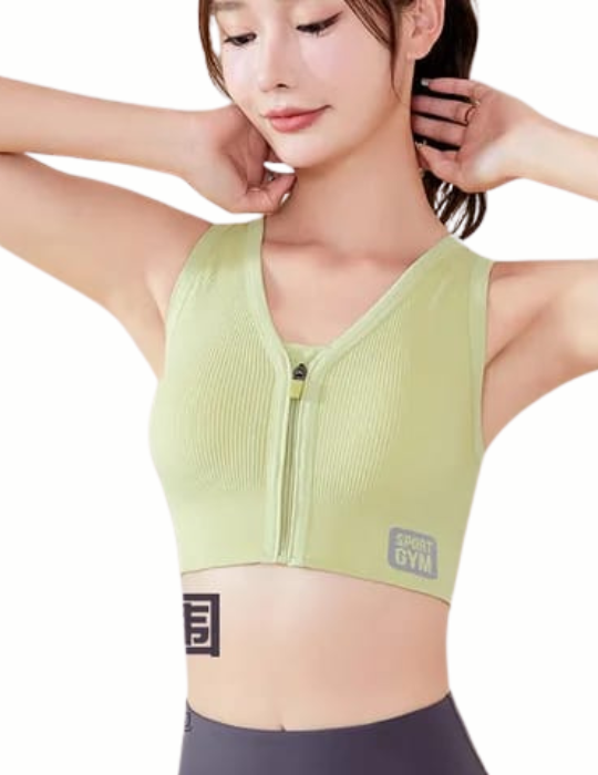 BelleNisa Front-Open Sports Bra – Comfortable Activewear